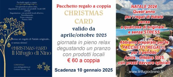 Christmas Card valida aprile- ottobre 2025